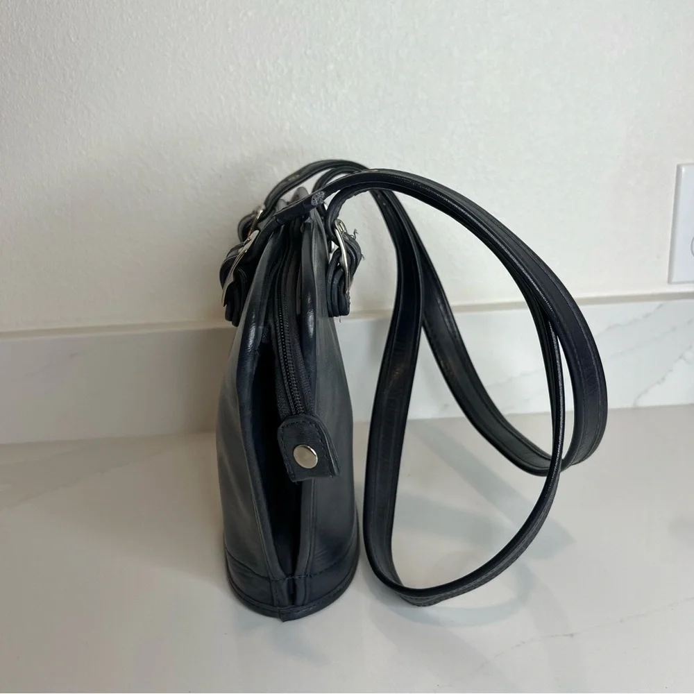 Coach Black Leather Satchel - Picture 9 of 15